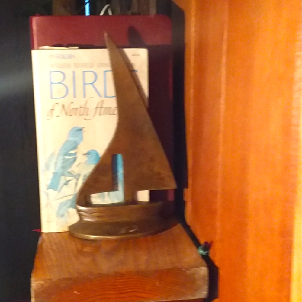 Antique Solid Brass Bookends